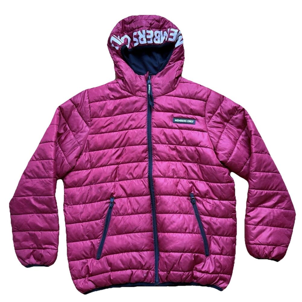 Members Only Sport Men's Full Zip Snow Camo Puffer Jacket Size M